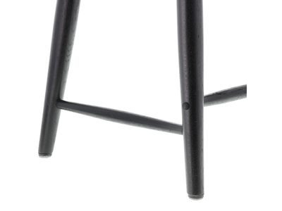 Bast houten bureau zwart - 100 x 44,5 cm