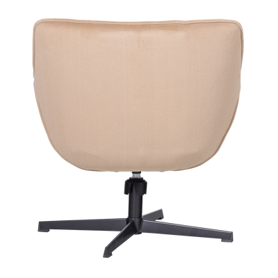 Wibo draaifauteuil mat velvet bruinrood [fsc]