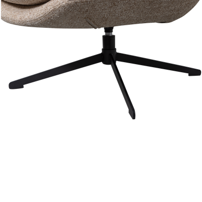 Milaro draaifauteuil naturel melange