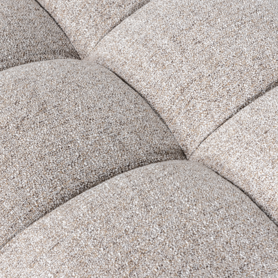 Allure hocker geweven stof donkerbruin melange