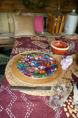 Kussen Kantha vintage 40x60 cm