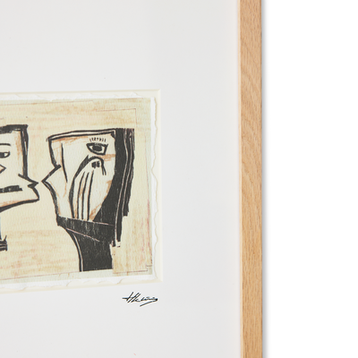 HKliving Schilderij Framed artwork marty and kosso 34x44 cm