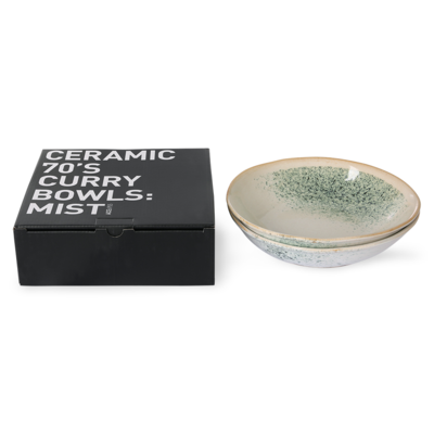 HKliving kom 70's ceramics - Mist (set van 2)