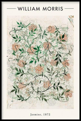 Walljar poster ingelijst - William Morris - Jasmine