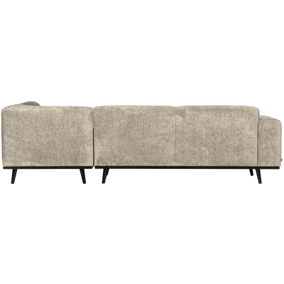 Statement hoekbank rechts chenille velvet terra