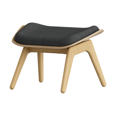 Ottoman houten voetenbank The Reader - naturel eiken