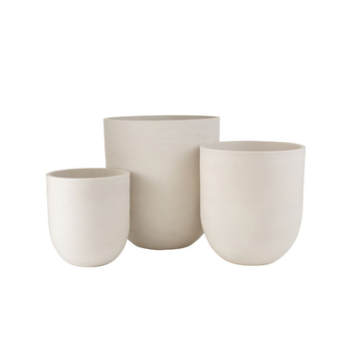 Set van 3 Bloempotten rond