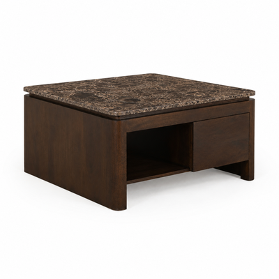 Salontafel Rondo Vierkant Bruin