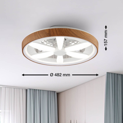 Plafondventilator Gaiano – RGB Licht