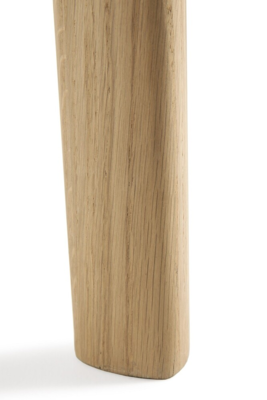 Ethnicraft - Tafel bok rond - uitschuifbaar - eiken/zwart eiken