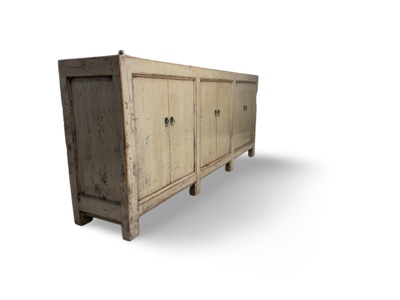 Dressoir grijs 6 deuren lak uniek