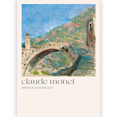 Poster Claude Monet - Bridge at Dolceacqua