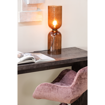 Maan sidetable mdf donkerbruin