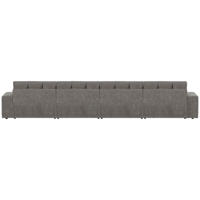 Second date 4-zits bank velvet goudgeel