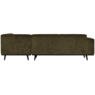 Statement hoekbank rechts chenille velvet terra