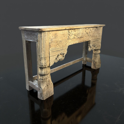 Wandtafel met mooie snijwerk naturel