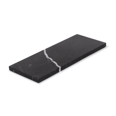 Marmer dienblad S 10x25cm - zwart