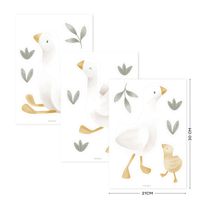Muurstickers Little Goose (A4)