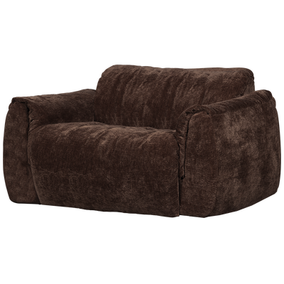 Baggy loveseat geweven chenille bruin