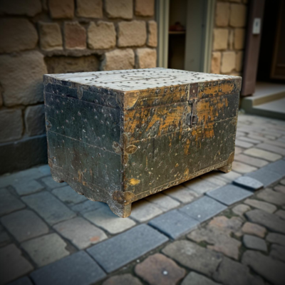 Kistje met koperen nagel