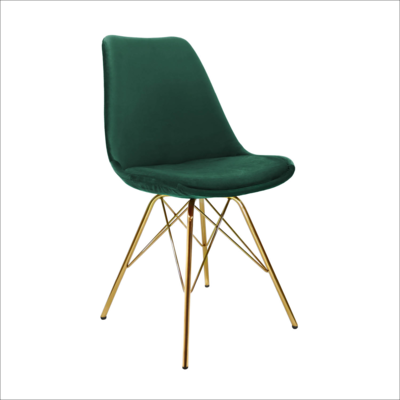 Kuipstoel Velvet goud frame