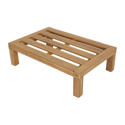 Relax tuin hocker/bijzettafel acaciahout naturel/zand [fsc]