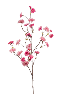 Bloesem kunsttak roze - 2 stuks