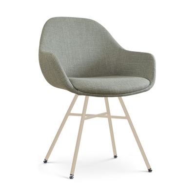Eetkamerstoel Noa-Mae beige onderstel