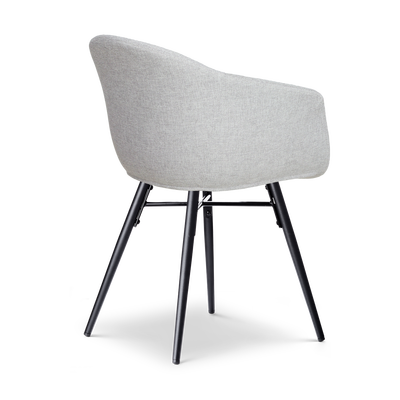 Eetkamerstoel Nena-Otis - zwart houten onderstel