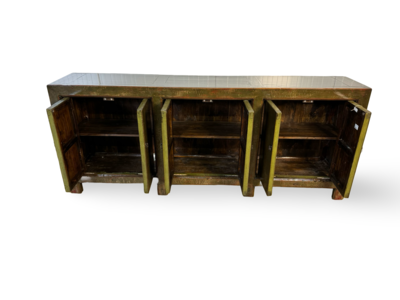 Dressoir 6 deur groen Lak