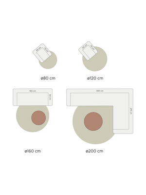 Vloerkleed Lago Rond - Creme 13
