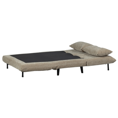 Xem 1-persoons slaapbank velvet naturel