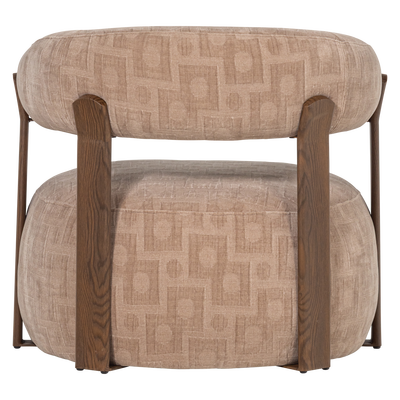 Foon fauteuil 3d structuurstof bruin [fsc]