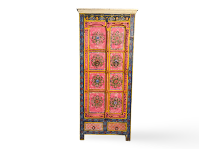 Kast 2 deur 2 la mixed color uniek