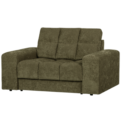 Second date loveseat velvet warmgrijs