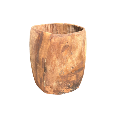 Oude houten pot uniek item