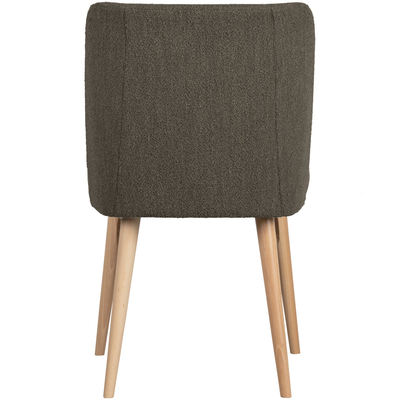 Force eetkamerstoel boucle staalgrijs