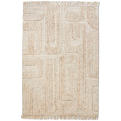 Tufted rug limestone