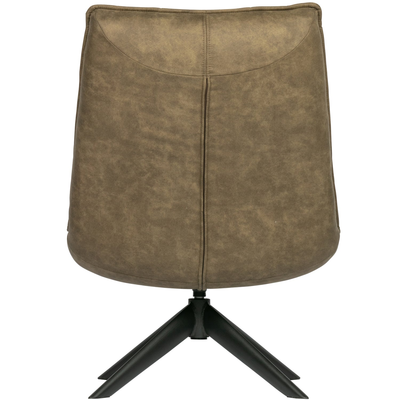 Jouke draaifauteuil chenille structuur roestbruin [fsc]