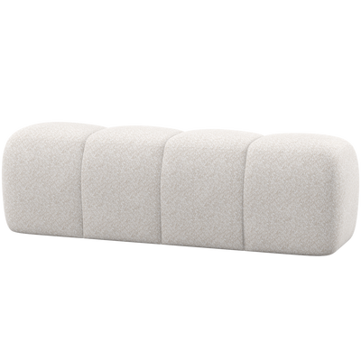 Mojo eetbank 164 cm wollig ecru