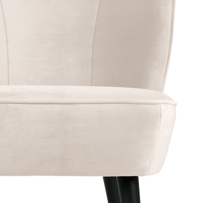 Sara fauteuil velvet off white [fsc]