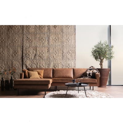 Bounds bijzettafel xl hout/metaal naturel 40xo76 cm