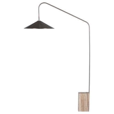 Korn vloerlamp metaal chroom
