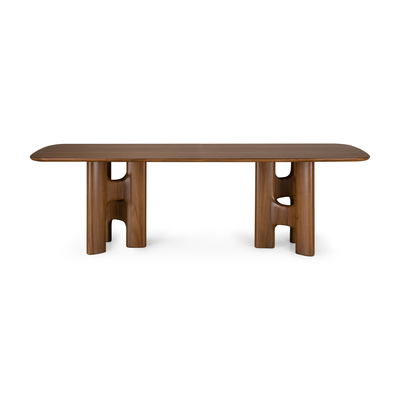 Eettafel Flow teak wild brown