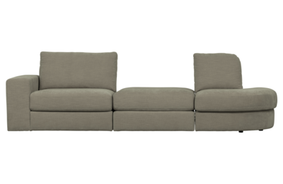 1-Zits element ronde hoek rechts Family warm grijs