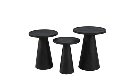 Salontafel set van 3 Oslo Zwart