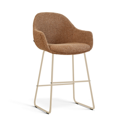 barkruk nino-mae beige onderstel