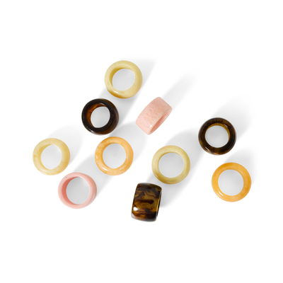 HK Napkin rings sunrise set of 4