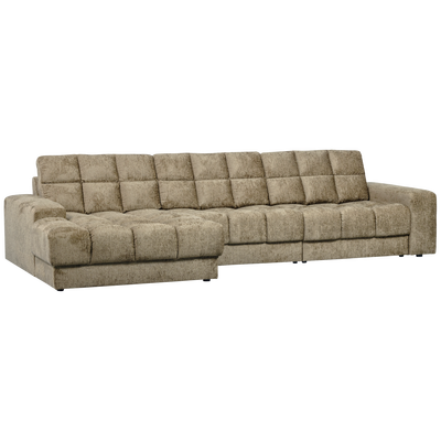 Second date chaise longue links velvet antraciet