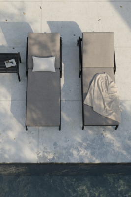 Ethnicraft - Outdoor - Teak Jack adjustable lounger - zwart